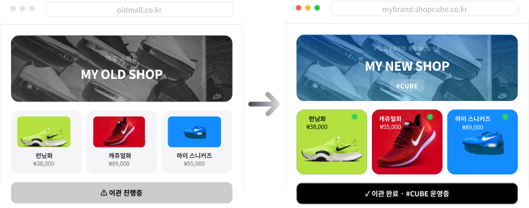 쇼핑몰 이관 이미지